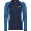 Pánské funkční triko CRAFT Core Warm Baselayer Ls modré (Velikost XS)