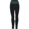 Dámské bezešvé legíny PROGRESS Gema Leggins černé/zelené (Velikost XS/S)