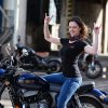 Dámské bambusové triko PROGRESS Jawa Fan černé (Velikost XS)