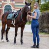 Dámské jezdecké triko PROGRESS Gira Lady modré (Velikost S)