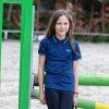 Dívčí jezdecká polokošile PROGRESS Lukana Girl modrá (Velikost 128/1)