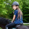 Dívčí jezdecká polokošile PROGRESS Lukana Girl modrá (Velikost 128/1)
