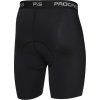 Unisex cyklistické kraťasy PROGRESS Basic shorts s vložkou černé (Velikost S)