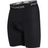 Unisex cyklistické kraťasy PROGRESS Basic shorts s vložkou černé (Velikost S)