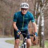 Pánský cyklistický dres PROGRESS Solar modrý (Velikost M)