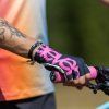Cyklistické rukavice Eleven Black Pink (Velikost L)