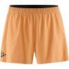 Pánské běžecké šortky CRAFT PRO Hypervent 2in1 2 - oranžová (Velikost S)