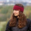 Pletená čelenka ELEVEN Slim Red (Velikost UNI)
