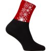 Vánoční ponožky ELEVEN Cuba Snowflakes Red (Velikost L (42-44))