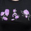 Dámské merino triko SENSOR Merino Air Bloom černé (Velikost S, Barva černá)