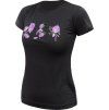 Dámské merino triko SENSOR Merino Air Bloom černé (Velikost S, Barva černá)
