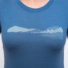 Dámské merino triko SENSOR Merino Air Hills modré (Velikost XL, Barva modrá)