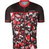 Pánský cyklistický dres PROGRESS Represent černá/červená (Velikost M)