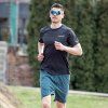 Pánské sportovní triko PROGRESS Predator černé (Velikost M)