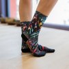 Ponožky ELEVEN Nina Euphoria Black (Velikost L-XL (42 - 45))