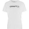 Pánské funkční triko CRAFT CORE Essence Logo - bílá (Velikost S)