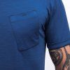 Pánské merino triko SENSOR Air modré (Velikost L, Barva modrá)