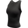Dámský funkční crop top SENSOR Infinity Eco černý (Velikost S, Barva černá)