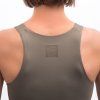 Dámský funkční crop top SENSOR Infinity Eco šedý (Velikost M, Barva šedá)