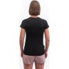 SENSOR MERINO ACTIVE NO LOGO dámské triko kr.rukáv černá (Velikost S, Barva černá)