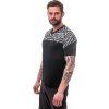 Pánský cyklistický dres SENSOR Helium černá/stars (Velikost L, Barva černá)