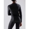 Dámské merino triko CRAFT Core Wool Merino Ls černá žíhaná (Velikost XL)
