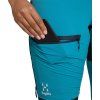 Dámské softshellové kalhoty Haglöfs Rugged Slim - modrá/černá (Velikost 36)