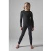 Dětský termo set CRAFT CORE Wool Merino Junior - černá (Velikost 74)