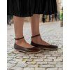 Barefoot baleríny BE LENKA Florence tmavě hnědá (Velikost 36)