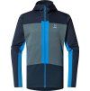 Pánská technická mikina Haglöfs ROC Flash Mid Hood - modrá (Velikost S)