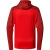 Pánská technická mikina Haglöfs ROC Flash Mid Hood - červená (Velikost S)