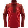 Pánská technická mikina Haglöfs ROC Flash Mid Halfzip - červená (Velikost S)