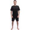 Pánské merino triko SENSOR Active No Logo raglan černá (Velikost M, Barva černá)