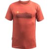 Pánské merino triko SENSOR Active Sunrise terracotta (Velikost XXL, Barva oranžová)