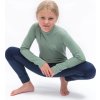 Juniorské merino triko SENSOR Df Logo Up basil green (Barva zelená, Velikost 140)