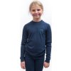 Juniorské merino triko SENSOR Df Logo Up deep blue (Barva modrá, Velikost 160)