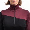 Dámská merino mikina SENSOR Extreme up černá/port red (Velikost M, Barva černá)