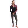 Dámská merino mikina SENSOR Extreme up černá/port red (Velikost M, Barva černá)