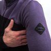 Pánská merino mikina SENSOR Extreme up černá/grape purple (Velikost M, Barva černá)