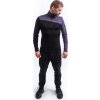 Pánská merino mikina SENSOR Extreme up černá/grape purple (Velikost M, Barva černá)