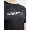 Pánské funkční triko CRAFT CORE Essence Logo - černá (Velikost XS)