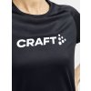 Dámské funkční triko CRAFT CORE Essence Logo - černá (Velikost XS)