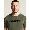 Pánské funkční triko CRAFT CORE Essence Logo - zelená (Velikost 3XL)