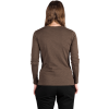 Dámské bavlněné triko NORTHFINDER Carleigh hnědé (VELIKOST L)