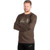 Pánské bavlněné triko NORTHFINDER Ember hnědé (VELIKOST 2XL)
