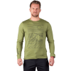 Pánské merino triko NORTHFINDER Erno zelené (VELIKOST 2XL)