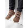 Dětské kotníkové barefoot boty UNUO, Hnědá (Velikost 27)