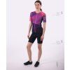 Dámský cyklodres KLIMATEX Vos fialová (Velikost S)