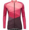 Dámský cyklodres s dlouhým rukávem KLIMATEX Elyn růžová (Velikost 2XL)
