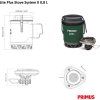 Vařič set PRIMUS Lite Plus Stove System II 0,8L Green - zelená (Velikost 0,8L)